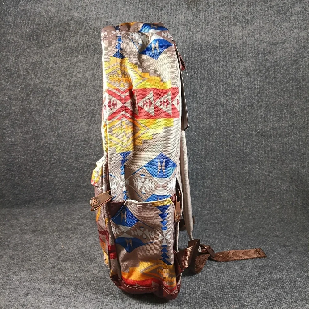 Pendleton Backpack Southwestern Aztec Tribal Canvas Pinto Mountain Standard - Picture 8 of 13